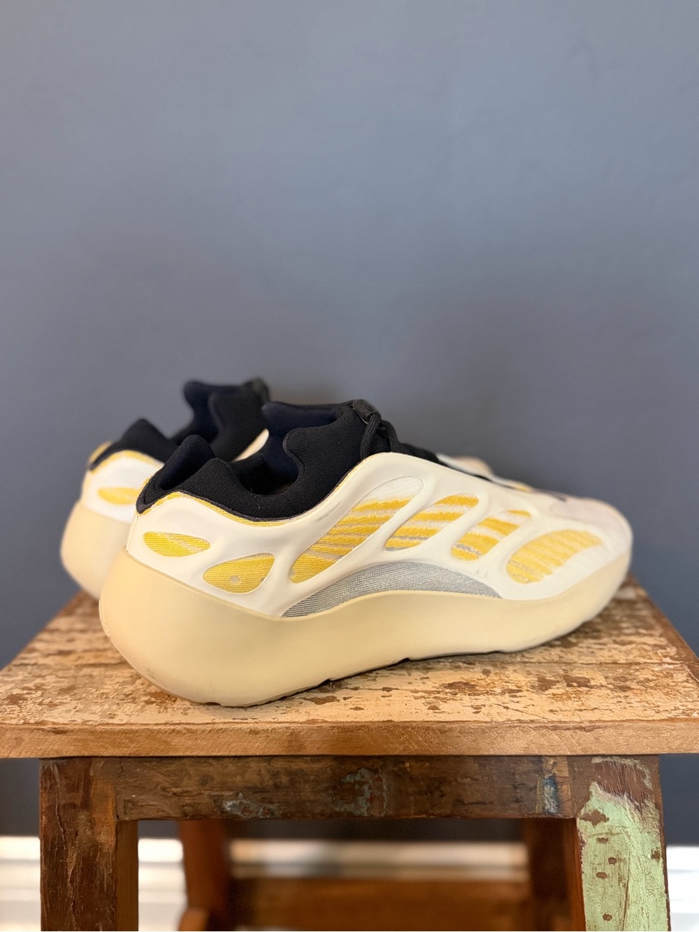 Yeezy Athletic Sneakers in Yellow, Cream and Black - Picture 2 of 6